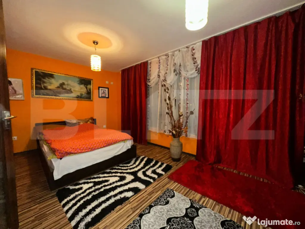 Casa 5 camere, 130 mp, complet mobilata, curte si parcare ?? 