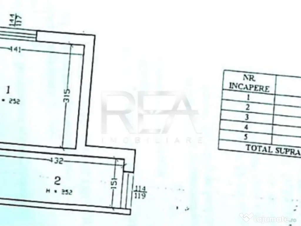 Garsonieră decomandata, Parcul Circului, et. 1, an 1983 