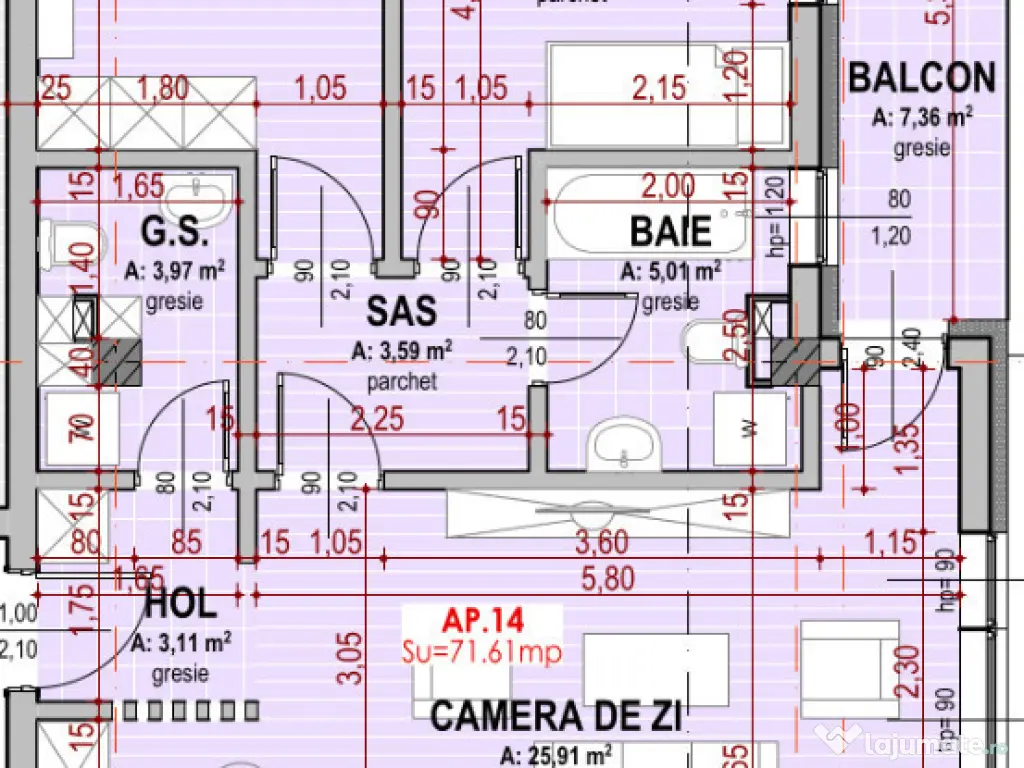 Apartament cu 3 camere, finisat, zona Somesului 
