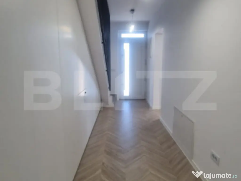 Duplex nou, 3 camere, bucatarie, 2 bai, teren 200 mp, Brasov