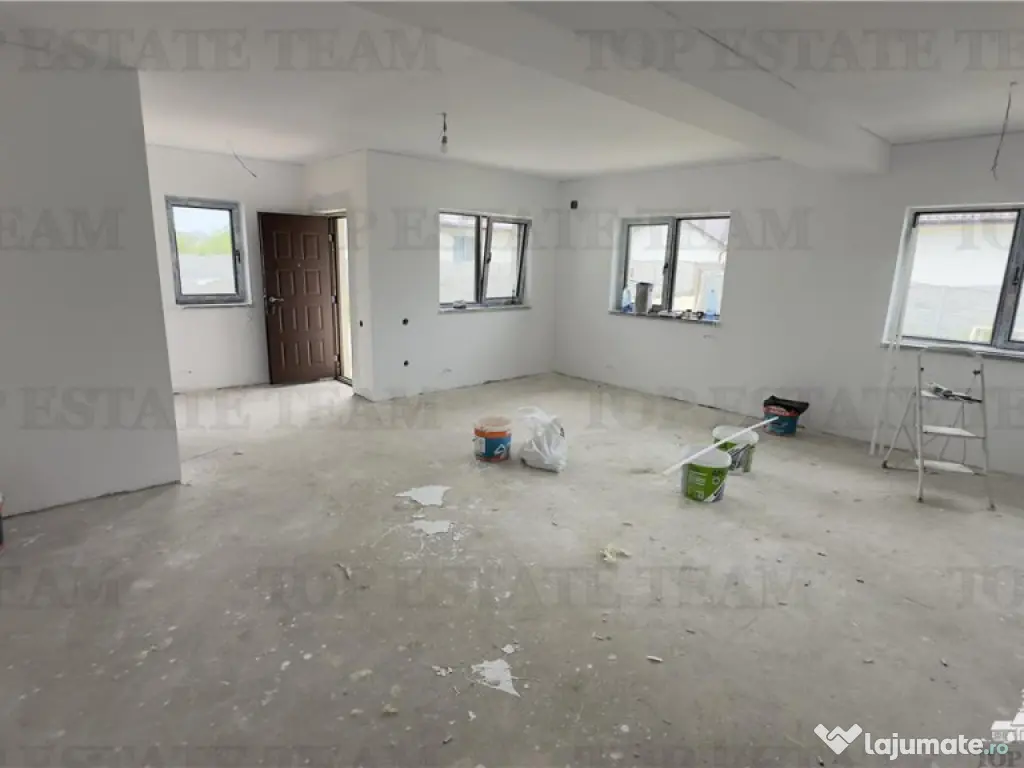 Casa individuala 4 camere pe parter, cu toate utilitatile si 