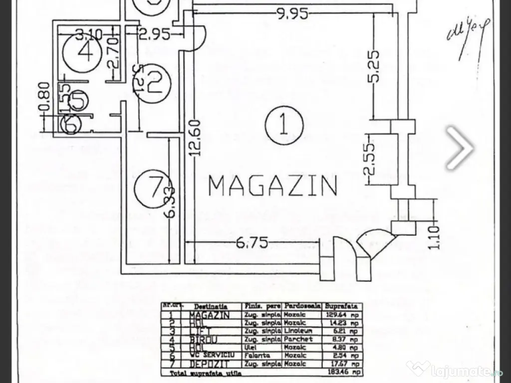 Piata Delfinului sp com, suprafata totala: 360 mp. Inalti... 