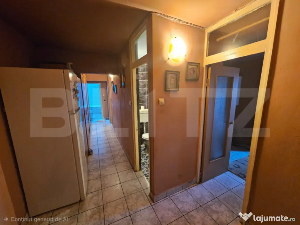 Apartament 4 camere decomandat, 70 mp, Zona Kaufland Cetate 