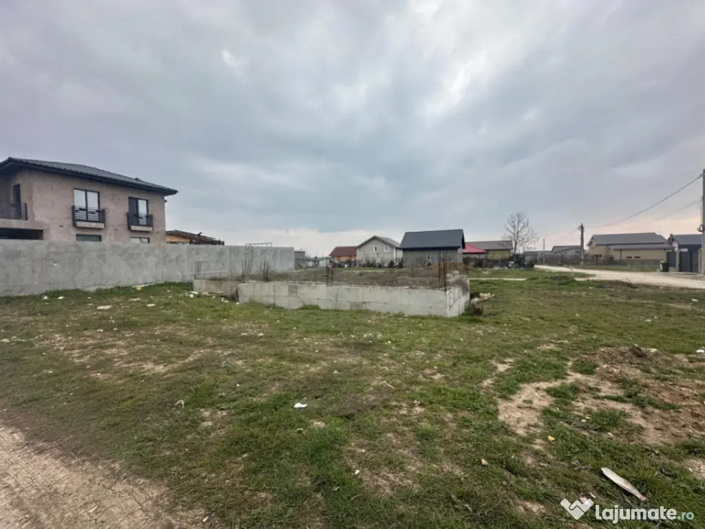 Teren intravilan Lazu, 421 mp, deschidere 20 ml, fundație e 