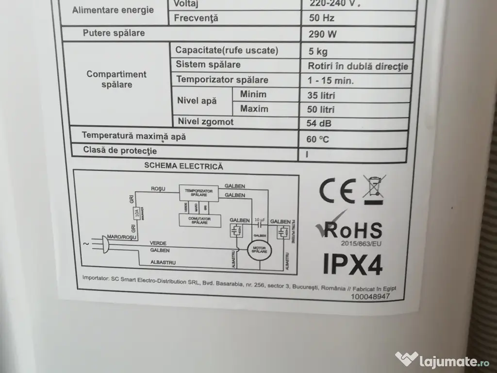 Masina de spalat semiautomata Albatros 
