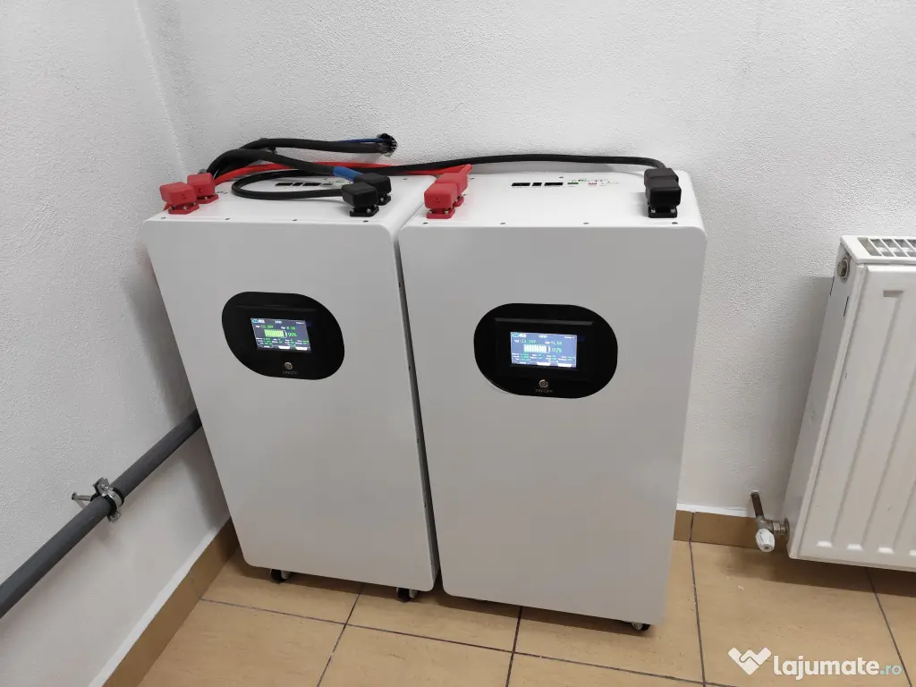 Baterie sistem fotovoltaic LiFePo4 51.2V 16.3 kw Grade A Bms JK v19 200A Invert 