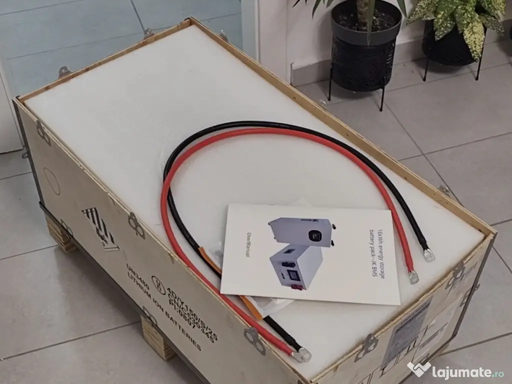 Baterie sistem fotovoltaic LiFePo4 51.2V 16.3 kw Grade A Bms JK v19 200A Invert 