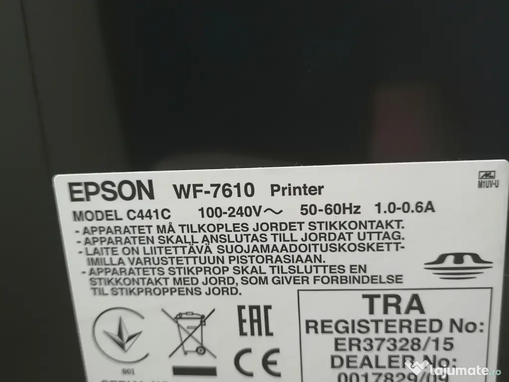 Imprimantă Multifuncțională Epson WF-7610 -A3 A4- Pentru piese/reparat 