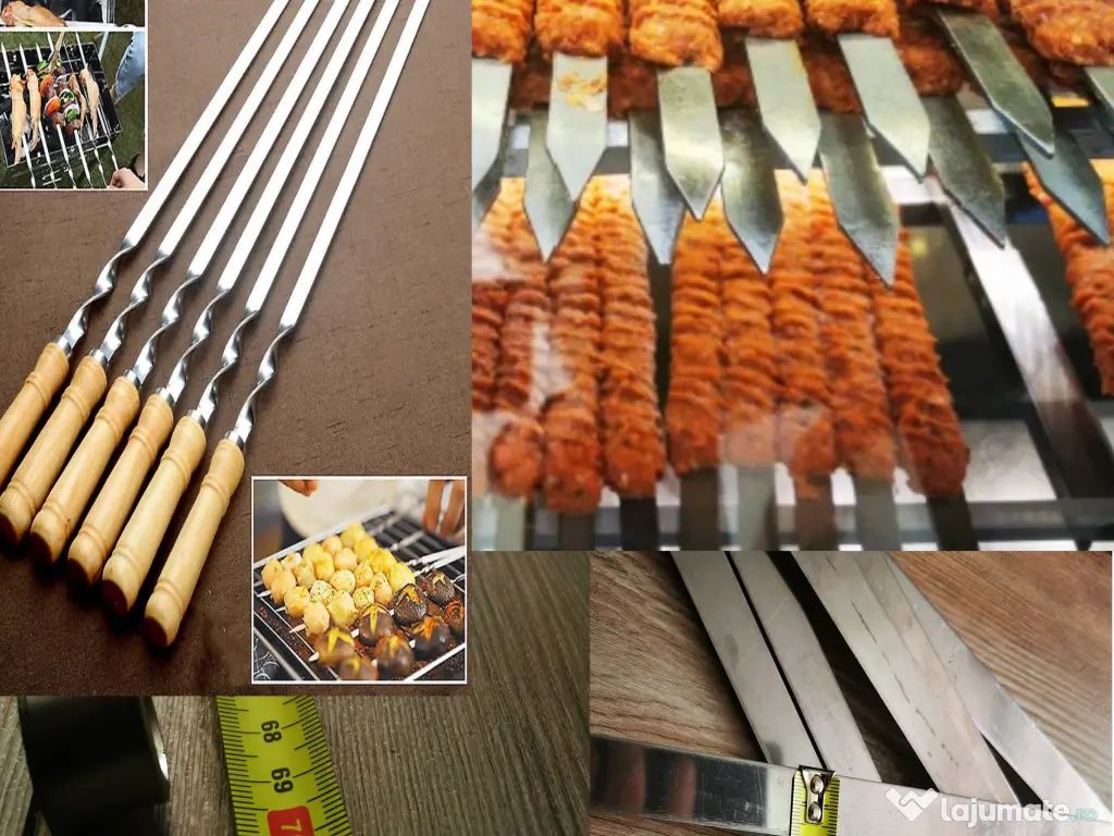 ace pentru gratar frigarui 75cm camping Tepusa pentru gratar 