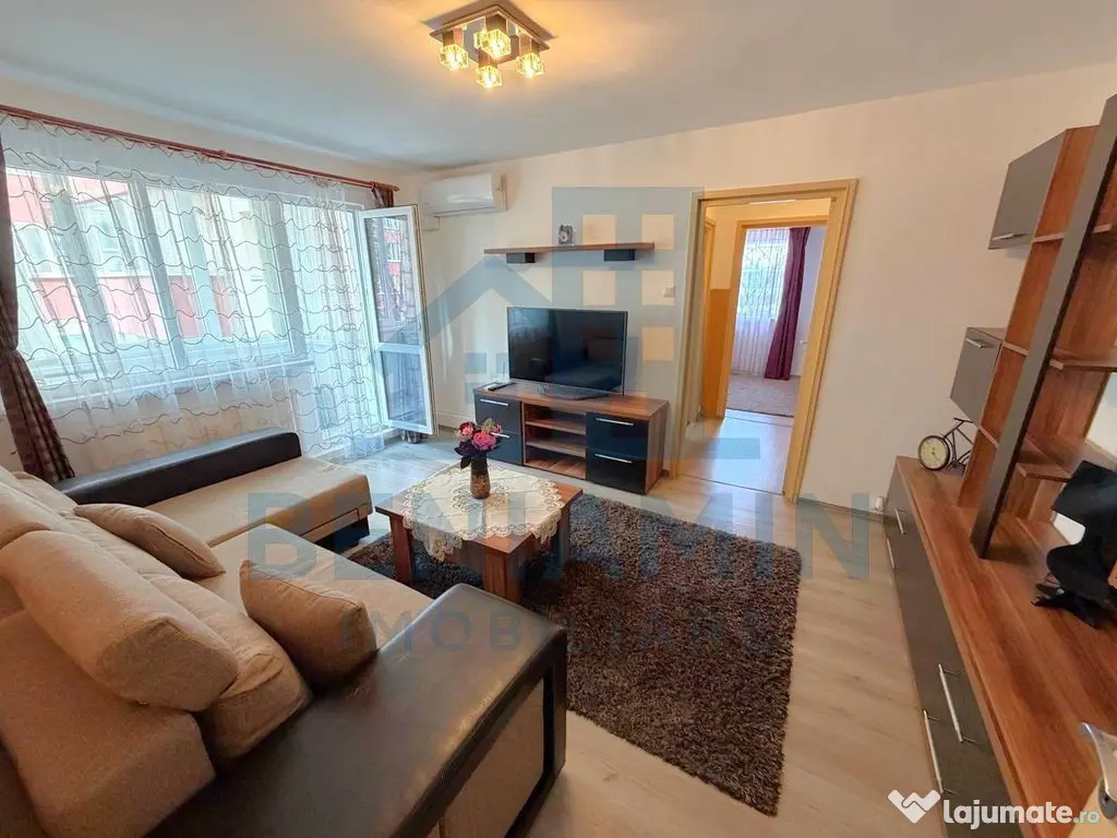 2 camere-etaj 1-centrala termica-mobilat-utilat-Sala spor... 