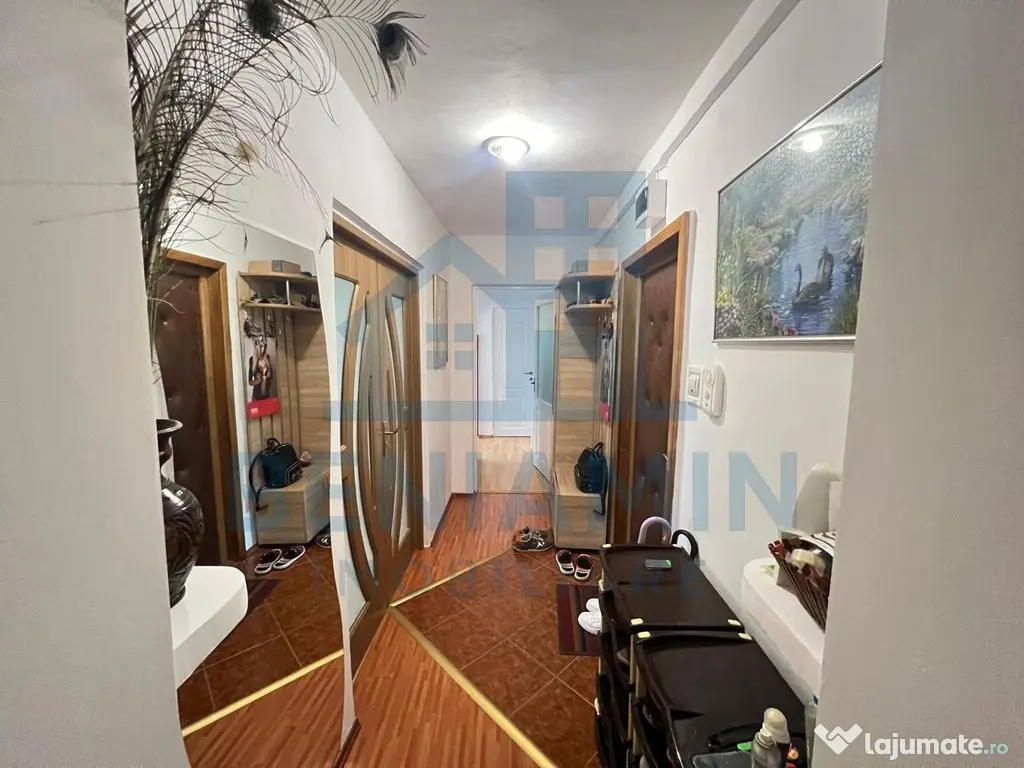 2 camere decomandat 65mp Bartolomeu etaj 1 cu centrala 