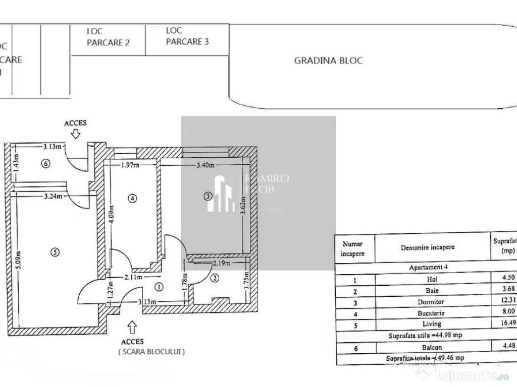 Apartament 2camere decomandat 50mp Popesti Leordeni -Sose... 