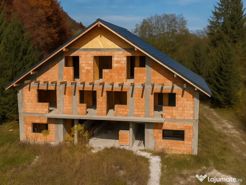 Pensiune 16 camere, teren 7000mp, Valea Avrigului 