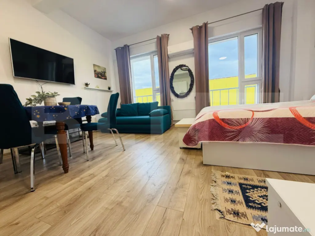 Garsonieră modernă, complet mobilată și utilată – ide 