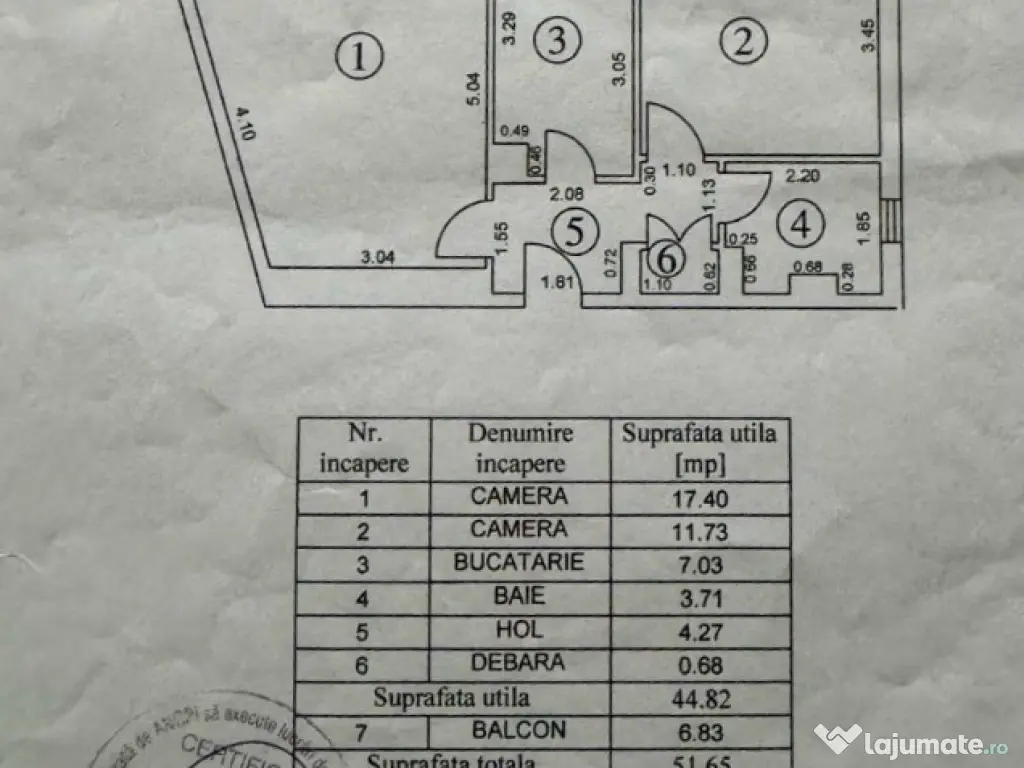 Vând apartament 2 camere Mazepa
