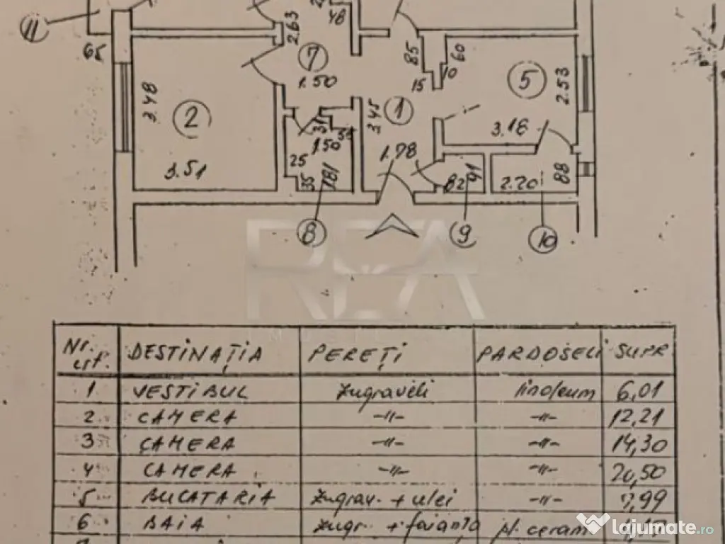 3 Camere- Hol Tip H- Parcul Sebastian 