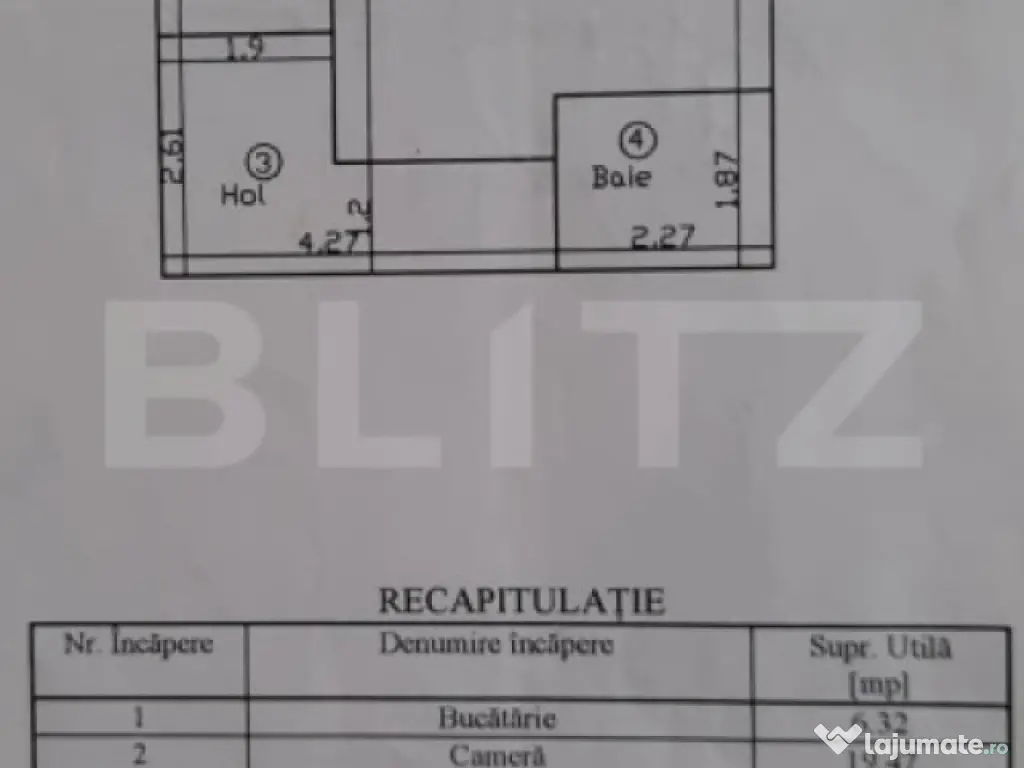 Apartament 1 cameră decomandat – Nicolina | 40 mp total / 