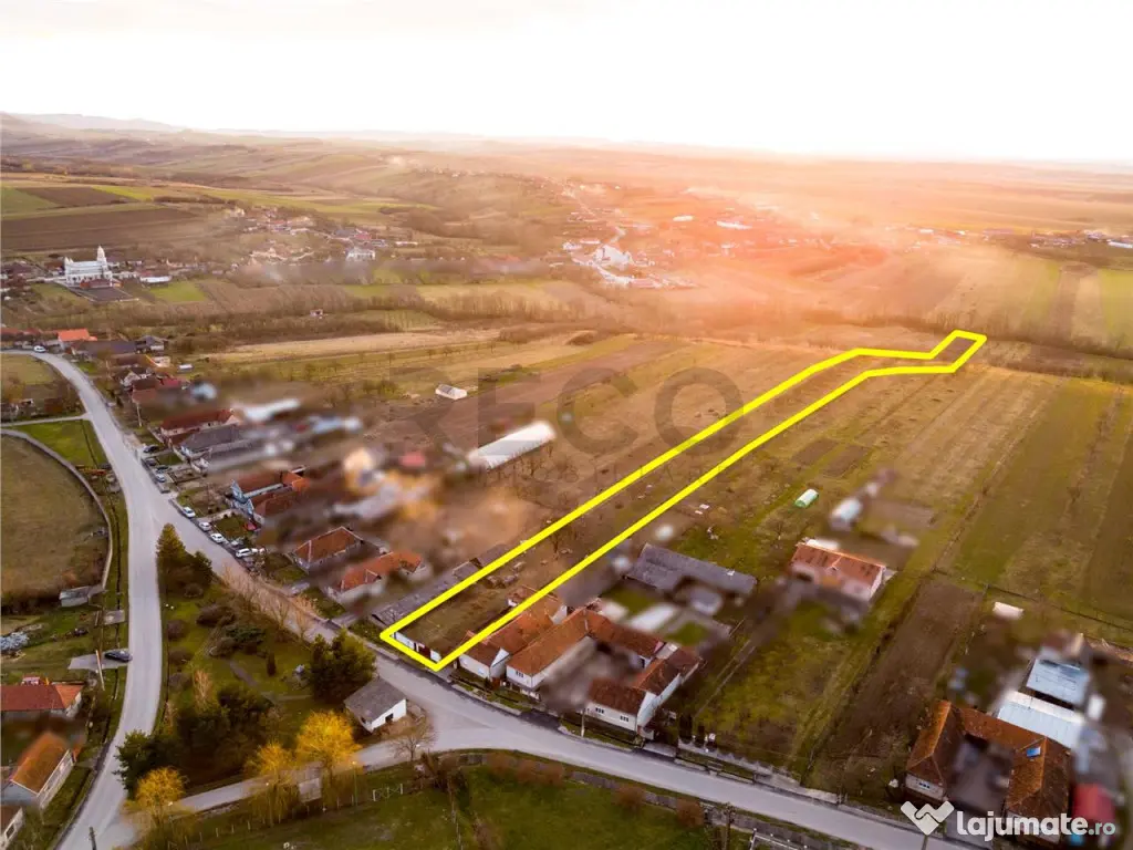 RECO Teren intravilan pentru loc de casa 5342 mp- sat.Hotar 