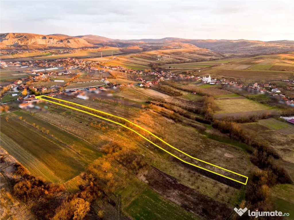 RECO Teren intravilan pentru loc de casa 5342 mp- sat.Hotar 