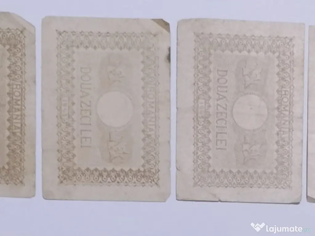 Bancnota 20 LEI 1945, 4 bucati 