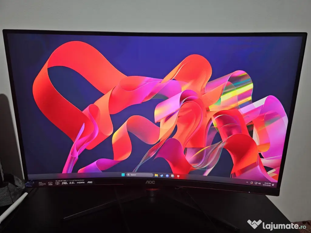 Monitor Gaming AOC C27G2ZE-27" Curbat, 240Hz,0.5ms-Ca NOU 