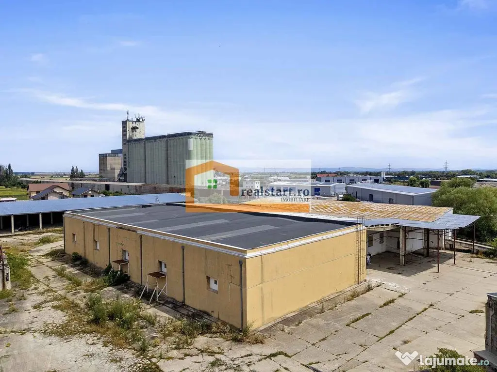 Codlea, Depozite si teren 1,7Ha, 5600mp cladiri, D 155ml ... 