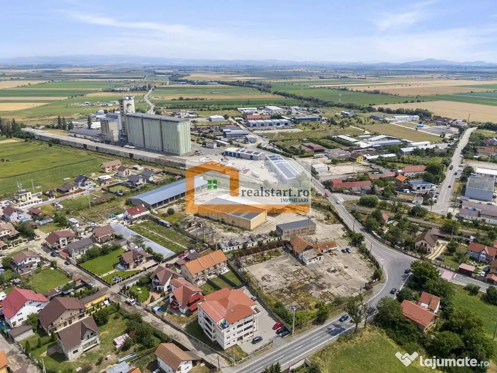 Codlea, Depozite si teren 1,7Ha, 5600mp cladiri, D 155ml ... 