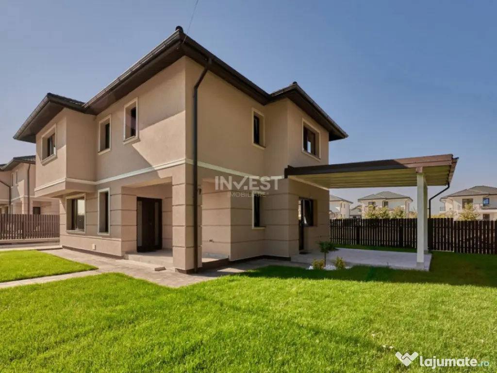 Casa individuala, constructie premium, 4camere, 2 bai, 400 m 