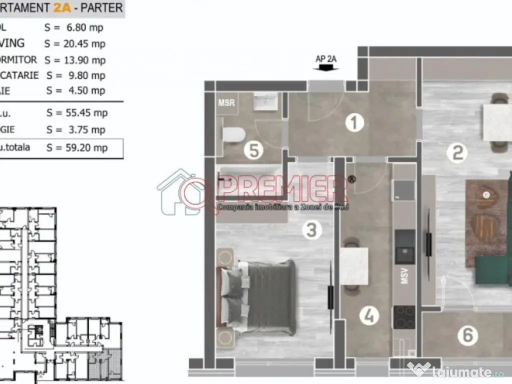 2 camere - Sector 4 Berceni -Grand Arena