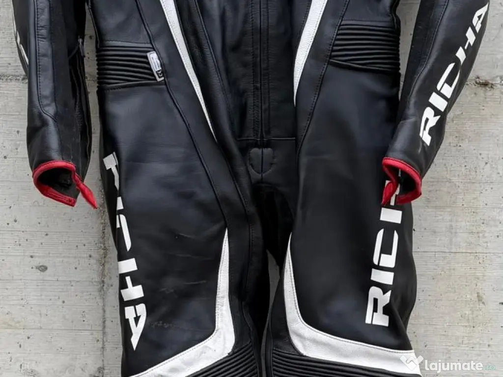 Combinezon moto piele bărbați  Richa + ghete moto impermeabile Richa 