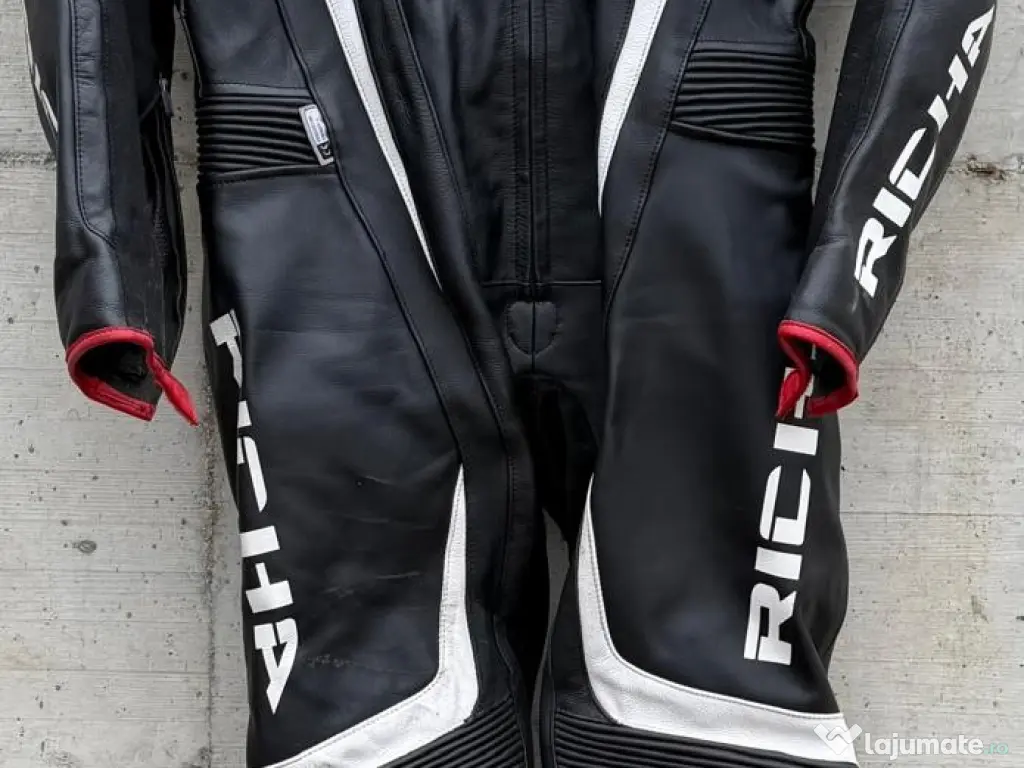 Combinezon moto piele bărbați  Richa + ghete moto impermeabile Richa 