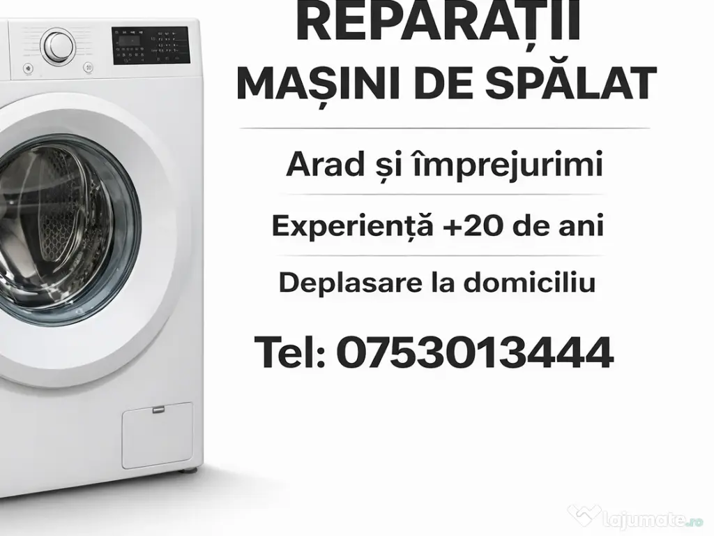 Reparații maşini de spǎlat în Arad şi împrejurimi 
