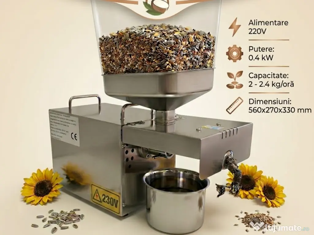 Presa ulei la rece universala 0.4kw, 220V 