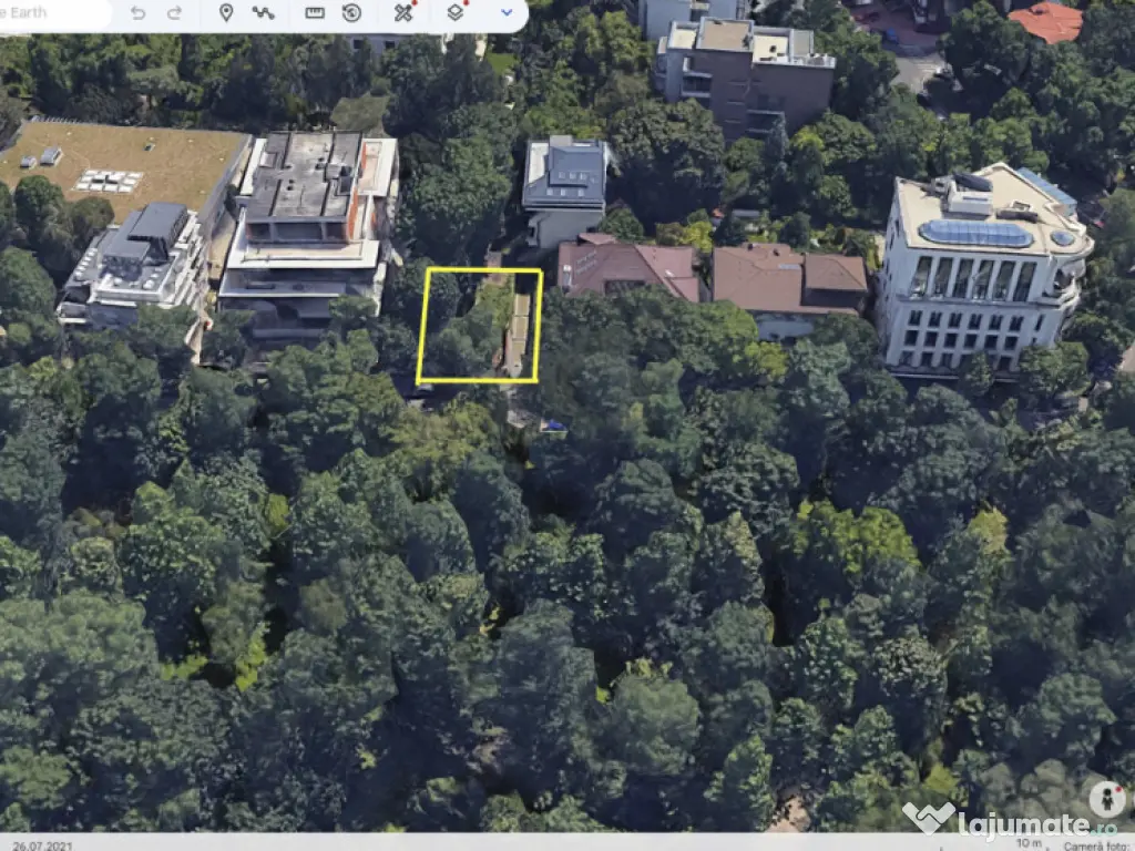 Teren de vânzare – Primăverii, vizavi de Parcul Bordei 