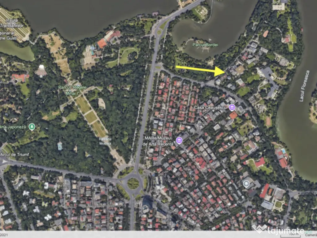 Teren de vânzare – Primăverii, vizavi de Parcul Bordei 