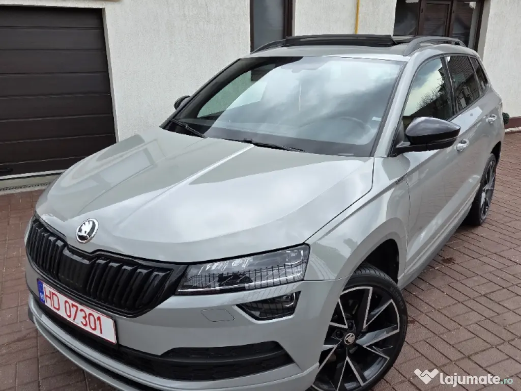 Skoda Karoq Sport Line DSG Automat~1.5 benzina 150CP~Nardo Grey~Cockpit~Panoramic~LED~07.2020 