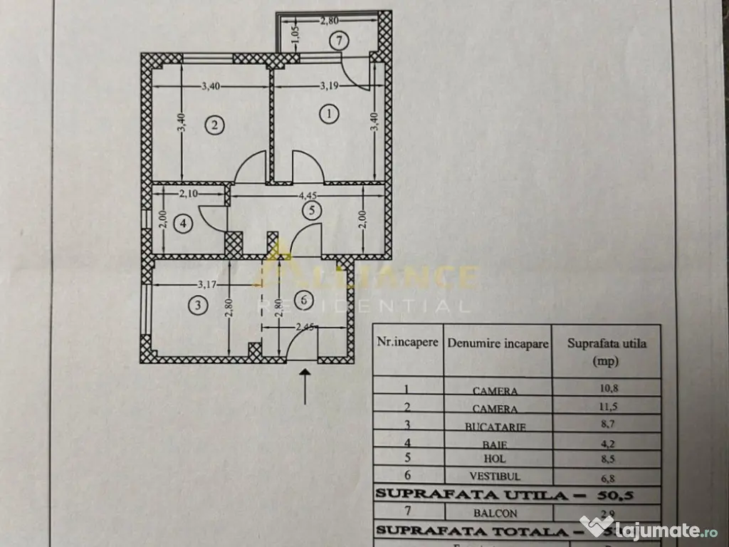 Gata de mutare! 2 camere decomandate, Mobilat si utilat bloc 