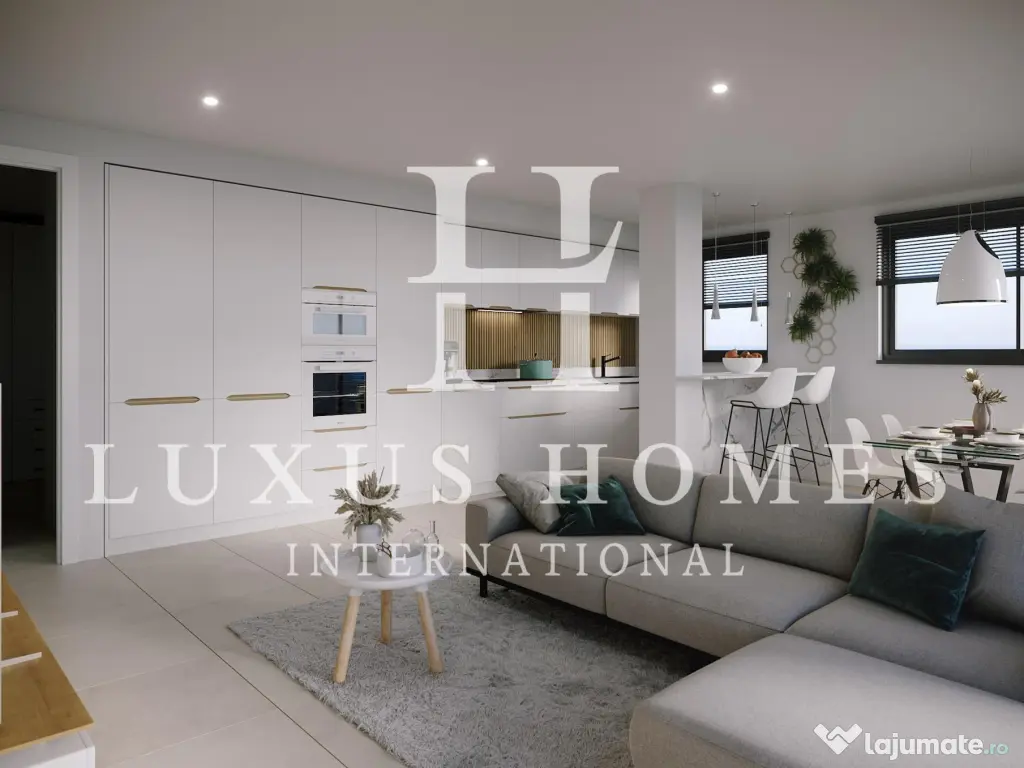 Apartament la parter, cu o terasă, piscină, într-o locație excelentă 