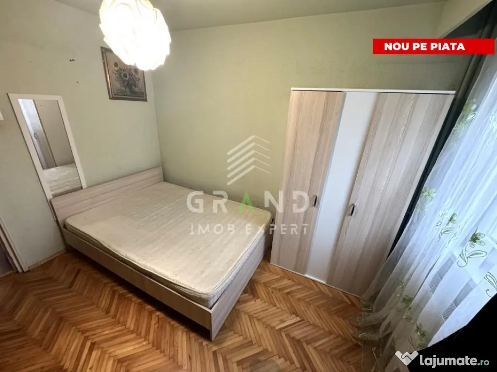 3 camere decomandate | 72 mp | Balcon | Etaj 1 | Manastur | 