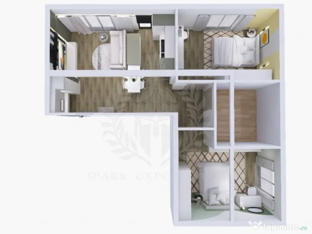 Inchiriere apartament 3 camere, bloc nou, zona Caraiman, 