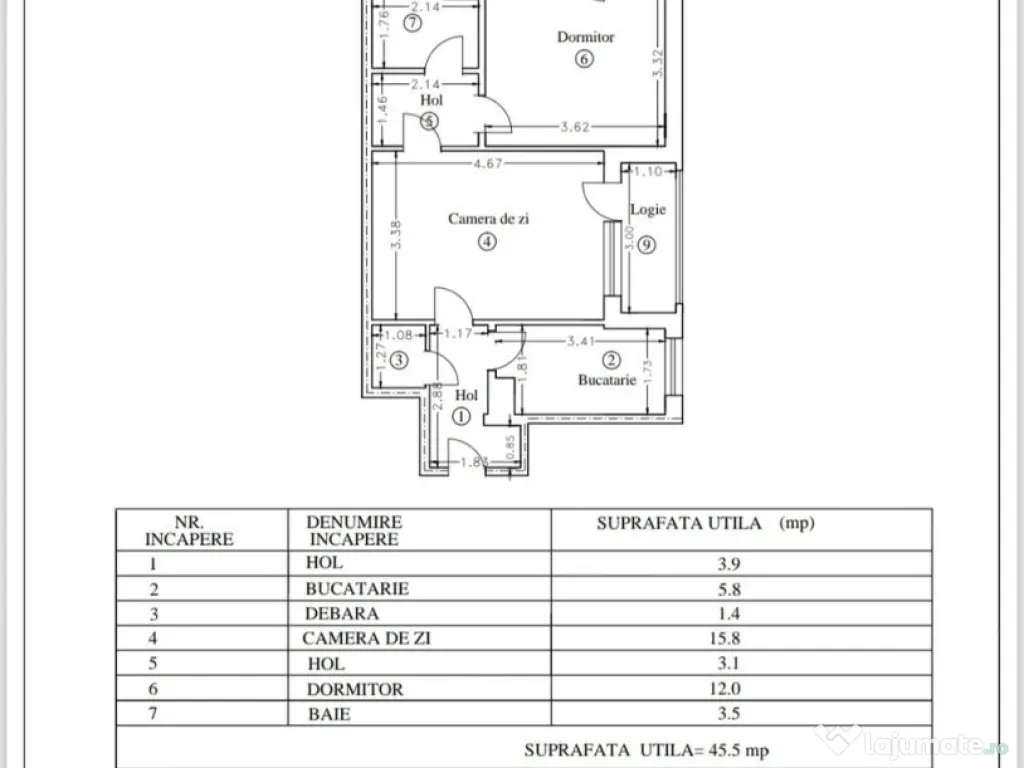 ULTRACENTRAL – 2 camere decomandat, 2 logii, vedere superb 