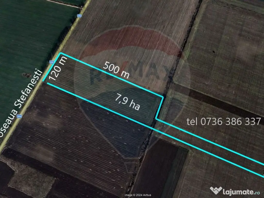 Teren industrial 7.9 ha, Afumati, deschidere 120m, Soseau... 