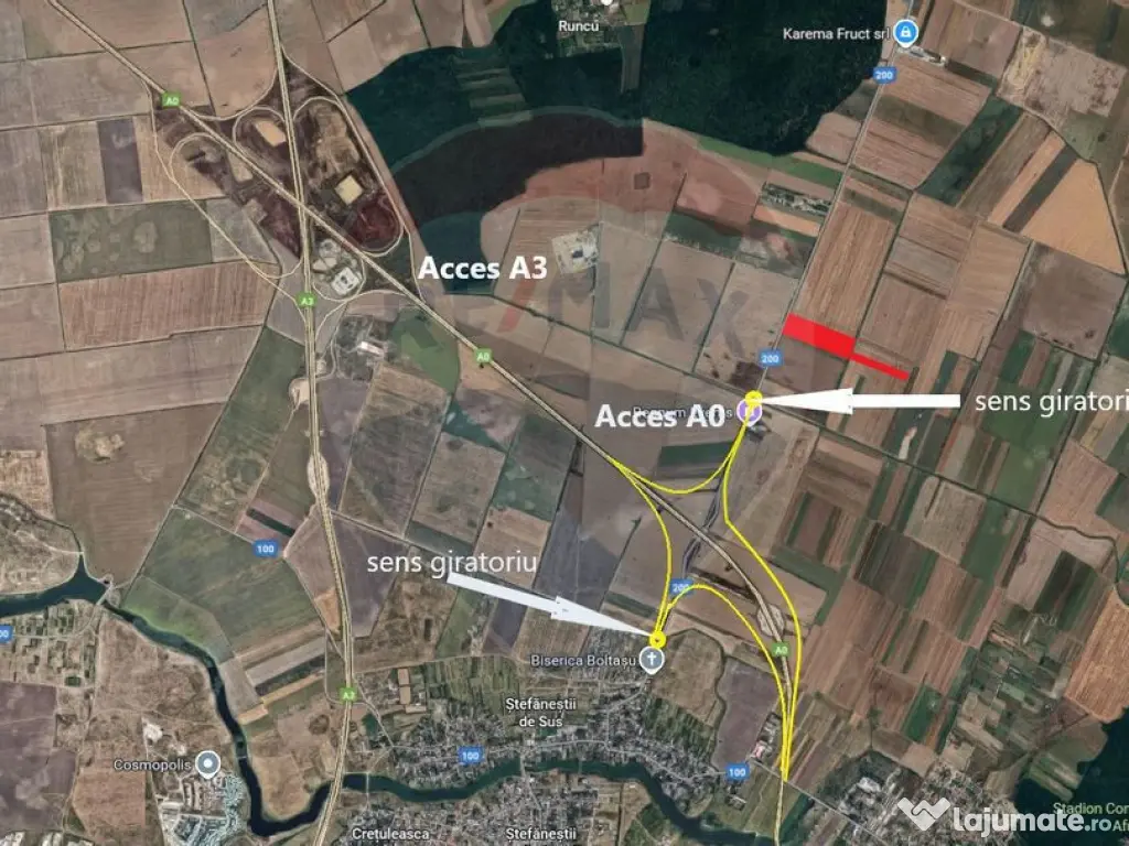 Teren industrial 7.9 ha, Afumati, deschidere 120m, Soseau... 