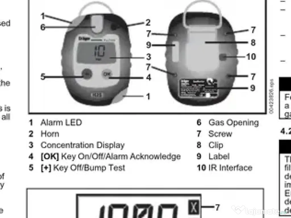 Detector Monogaz Dräger Pac 7000 
