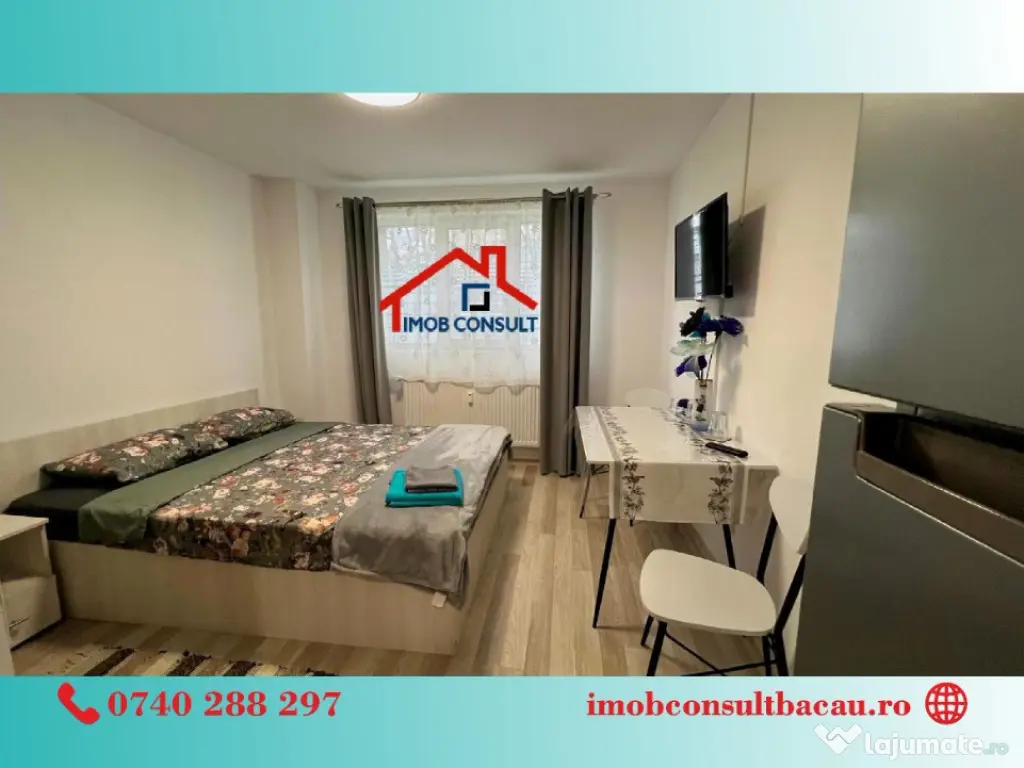 Garsonieră modernă de închiriat – Narcisa | Imobil nou | Primul chiria 