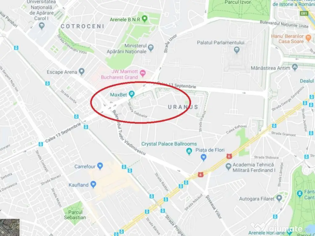 Spațiu de birouri zona Marriot central clasa A, 293 mp. 