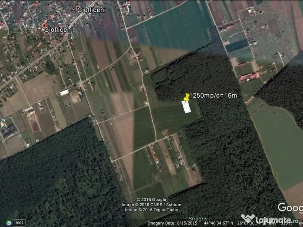 Teren intravilan inconjurat de padure, Ciofliceni, Snagov...