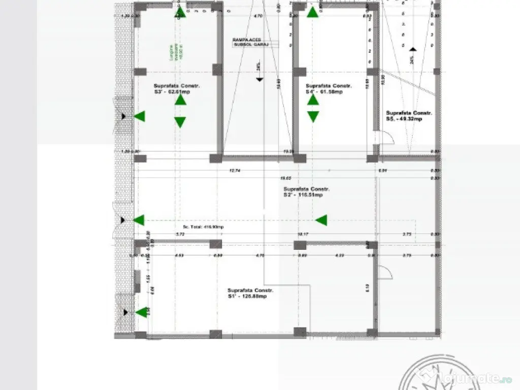 NEW! Spatii Comerciale DE VANZARE – George Cosbuc 42, Baia Mare 