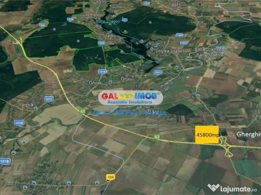 Teren Nod Autostrada A3 Gherghita industrial depozitare 4580