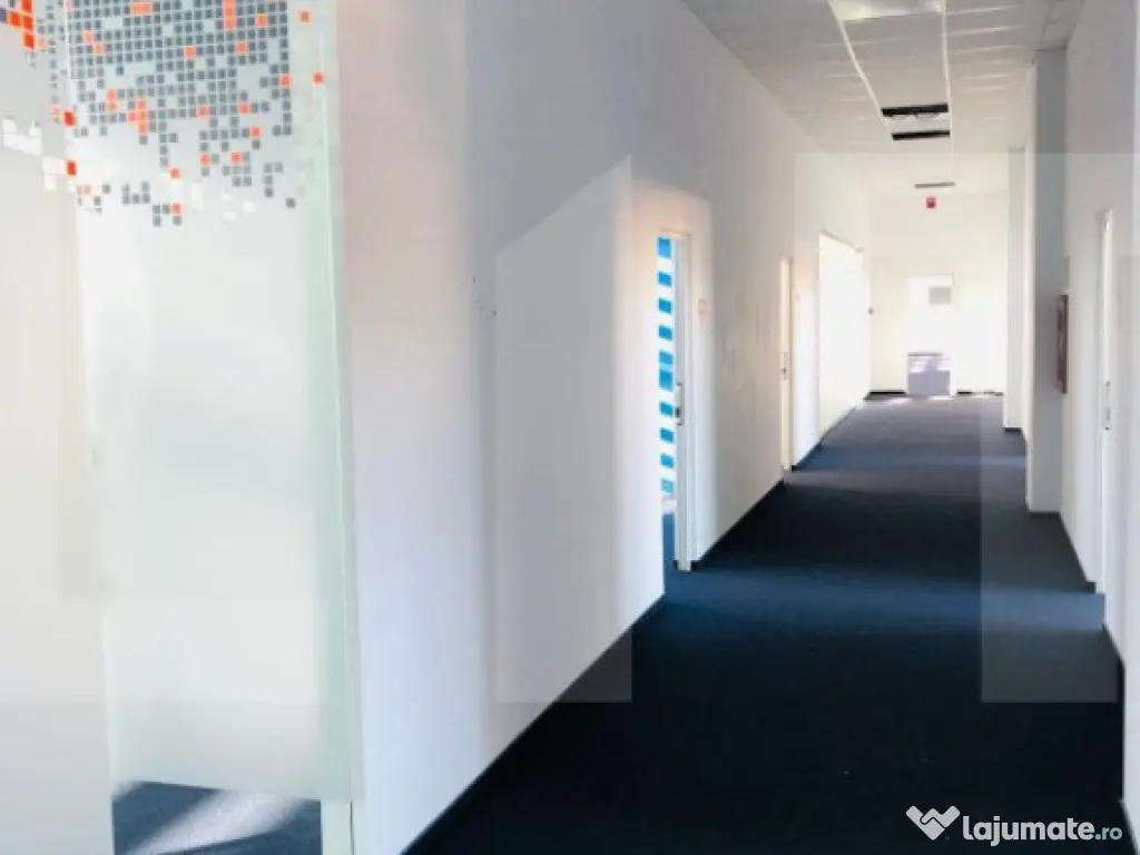 Spatiu 750 mp , open space si compartimentari , finisat clas